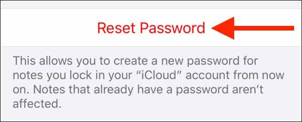Nhấn vào Reset Password để Reset lại mật khẩu