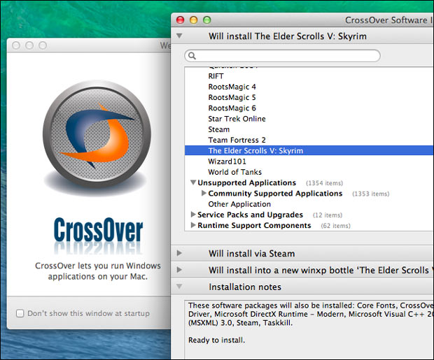 Chay window tren mac bằng CrossOver Mac