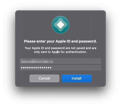 Đăng nhập bằng tài khoản ID Apple