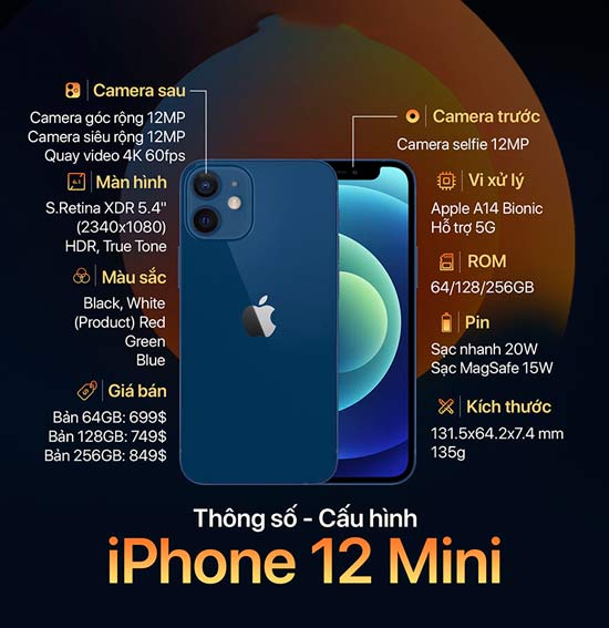Cấu hình iPhone 12 mini