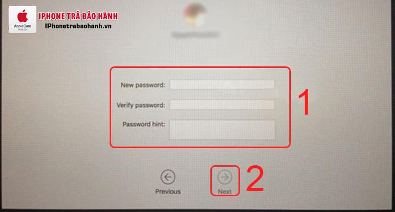 Đặt mật khẩu mới