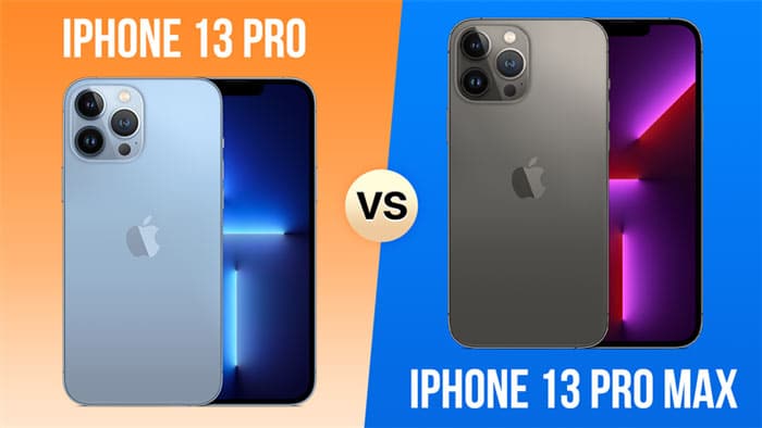 So sánh iPhone 13 Pro và 13 Pro Max